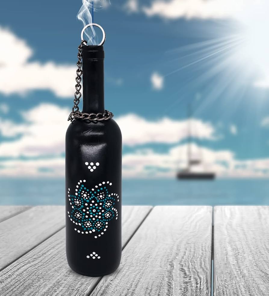 Amazon.com: Sermo Glass Smoking Bottle Incense Holder Burner